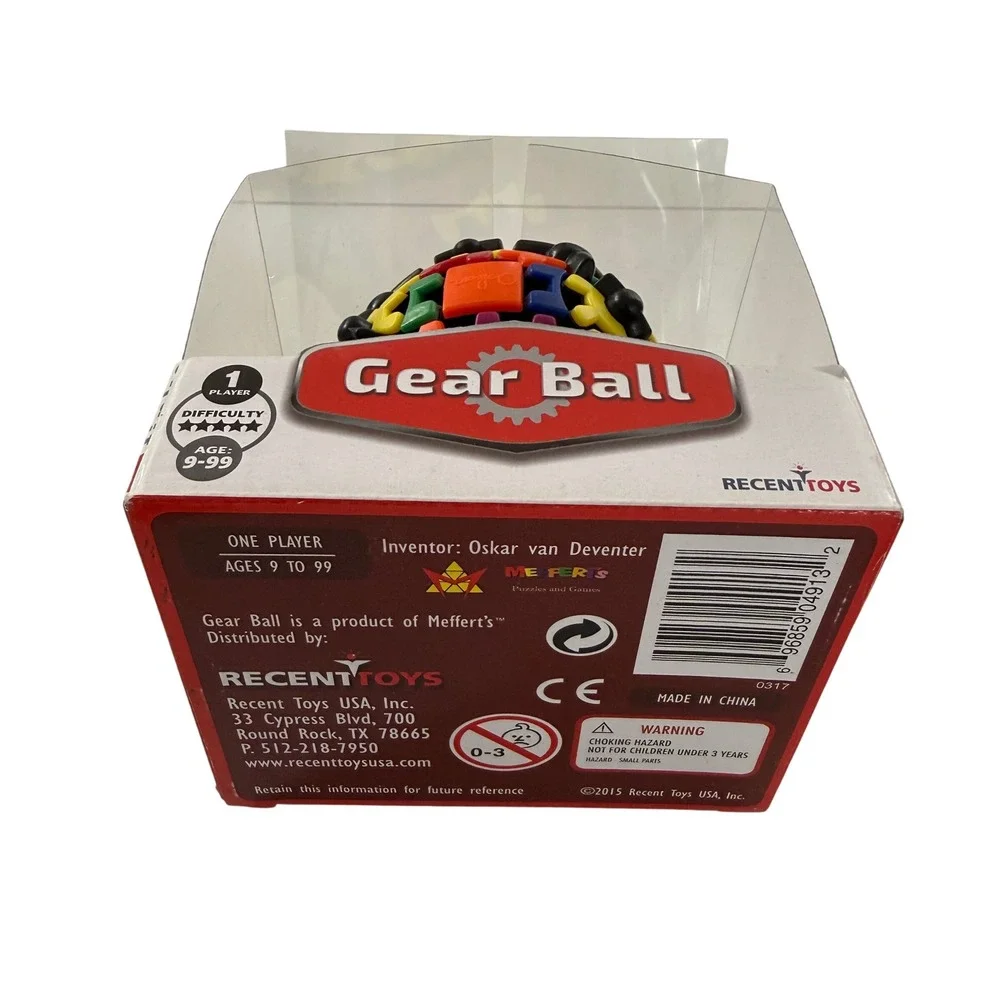 Gear Ball Puzzle Meffert's Oskar van Deventer Brain Teaser w/ Box‎